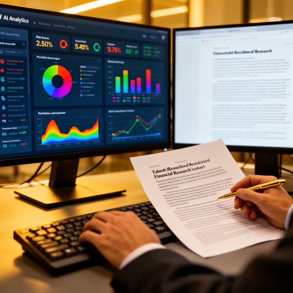 AI analytics dashboard and research report
